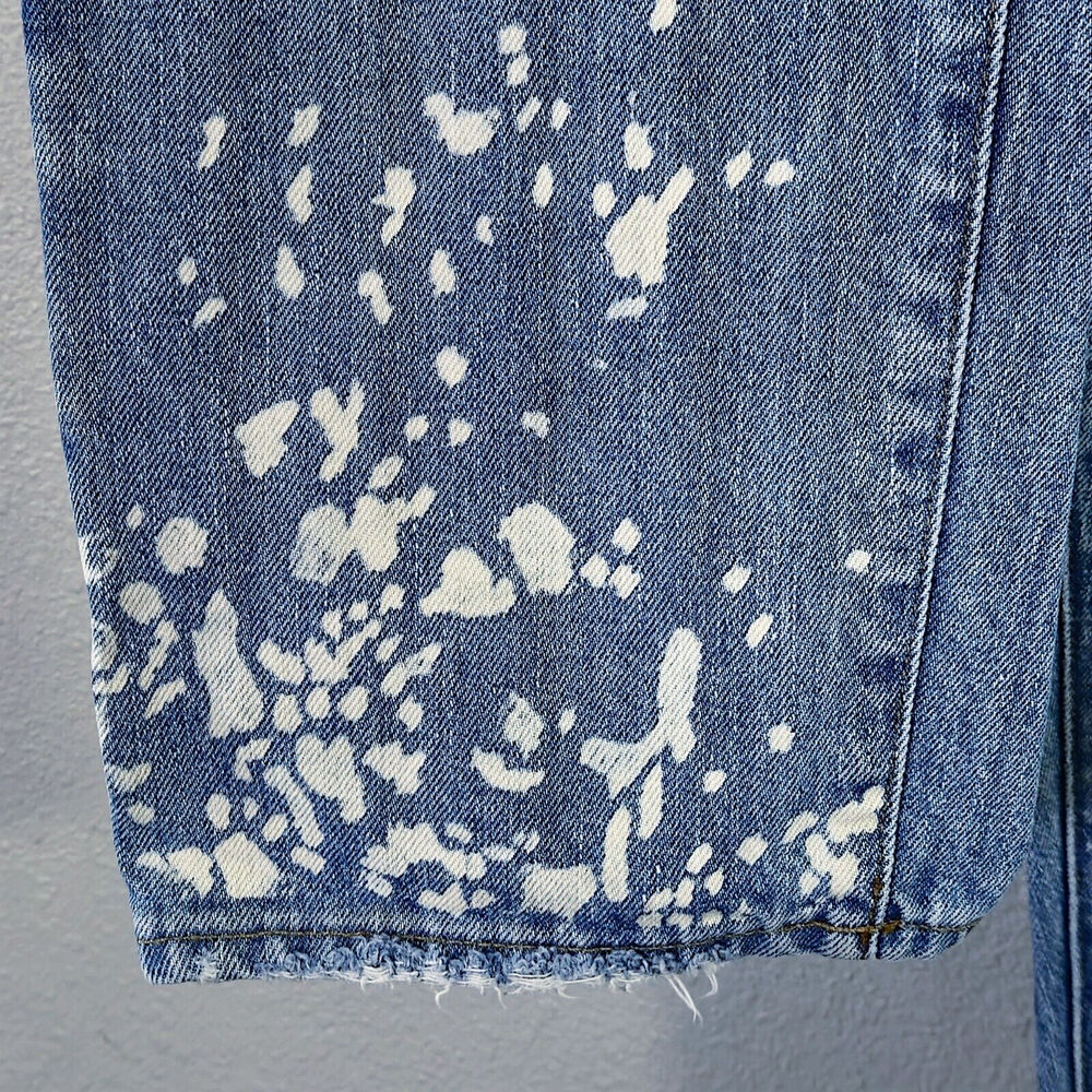 Madewell The Dad Jeans Blue Size 24 Distressed Heritage Denim - Picture 12 of 14